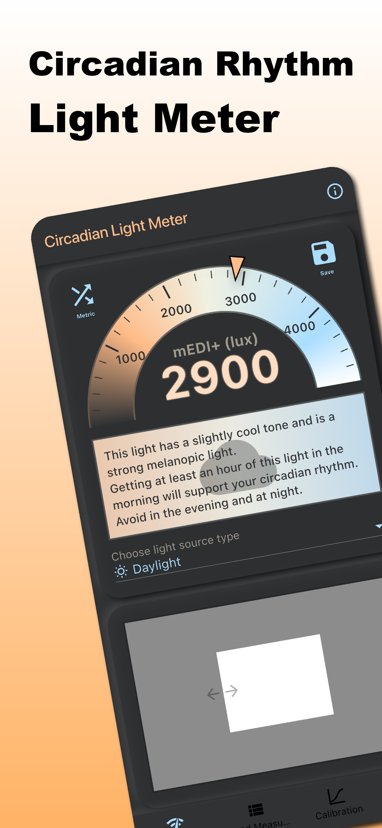Circadian Light Meter Screenshot
