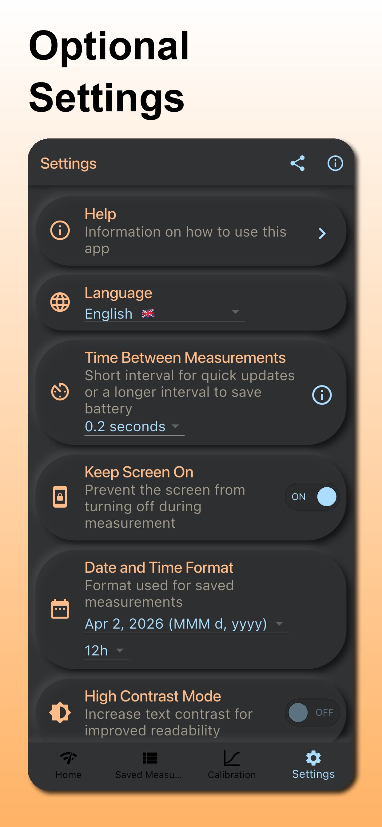 Circadian Light Meter Screenshot