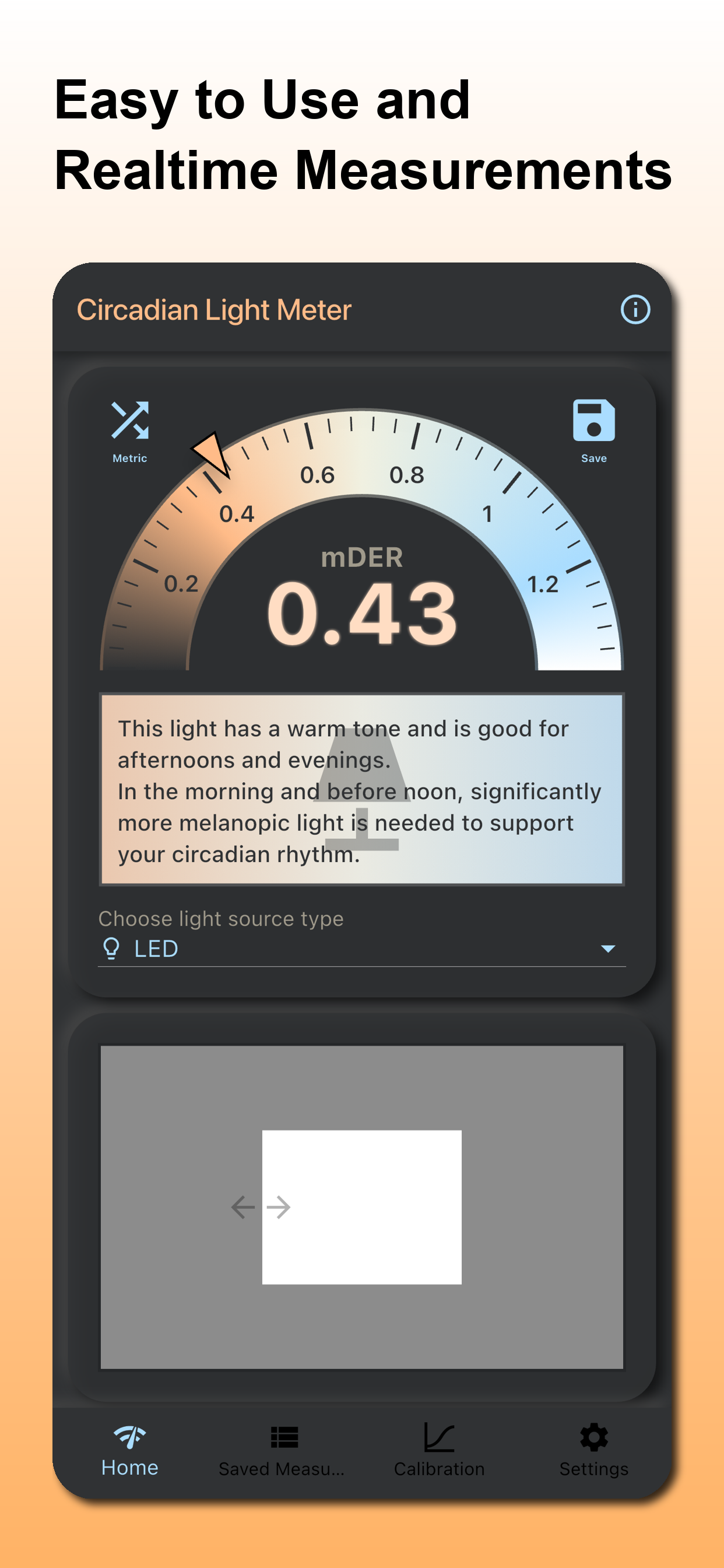 Circadian Light Meter Screenshot