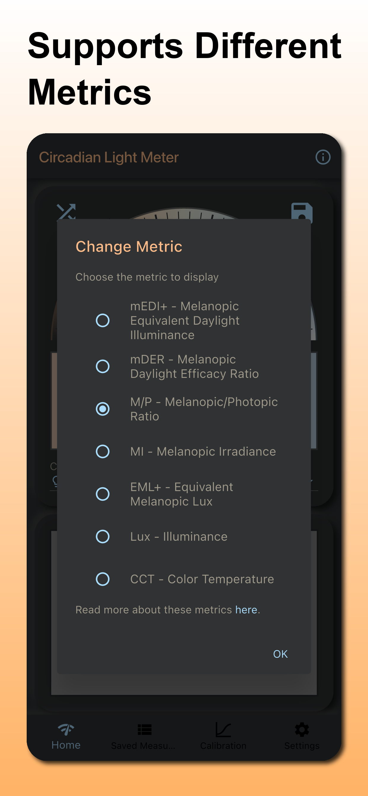 Circadian Light Meter Screenshot